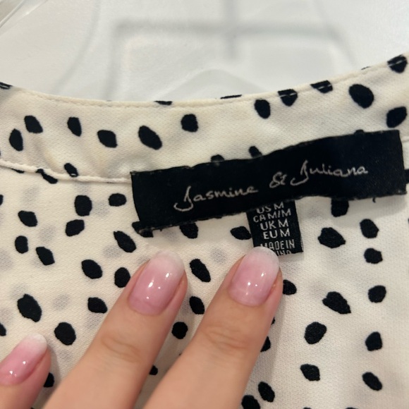 Polkadot Office Professional Blouse Ladies Size M🤍 - Picture 4 of 5